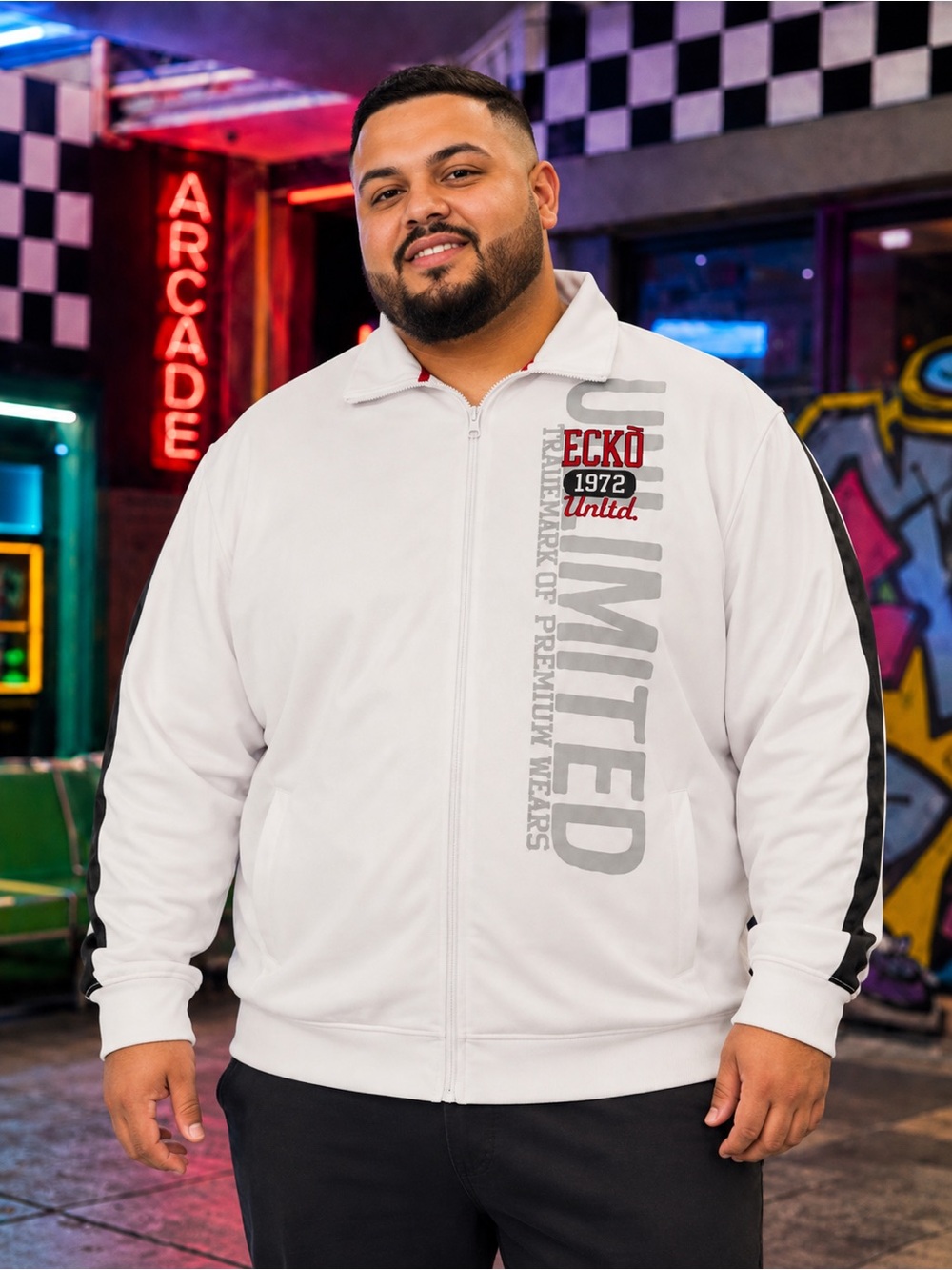 Y2K Men’s ECKO Zip Up Size 3XL